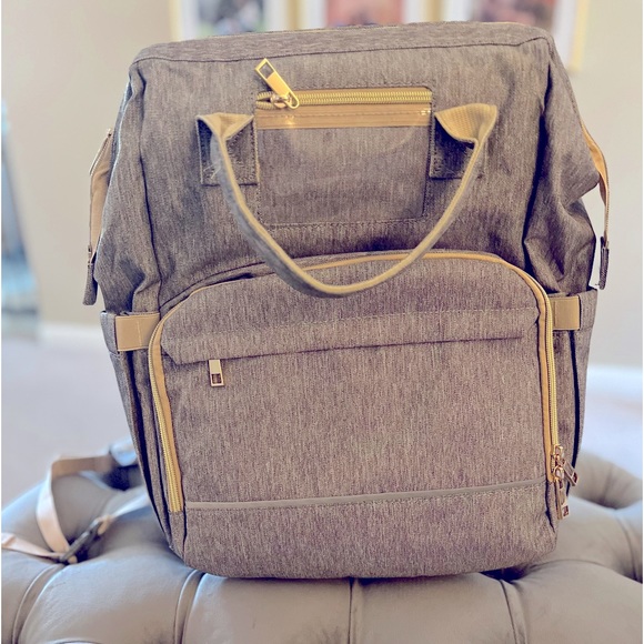 Diaper bag backpack with changing station - Picture 1 of 7